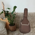 thumbnail image 2 of FONDOTIN Coffee Electric Guitar Storage Bag with Thickened Cotton Cushion and Smooth Zipper Function, 2 of 6