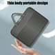 thumbnail image 4 of Bolso fino para portátil, maletín para reuniones de negocios, bolso de almacenamiento para tableta multicapa a la moda para estudiantes, almacenamiento de tela, 4 of 6