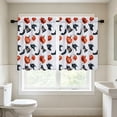 thumbnail image 5 of Halloween Kitchen Curtains 28x39 Inch 2 Panels, Washable Polyester Short Window Curtain with 2D Halloween Print, Light Filtering Bedroom Bathroom Decor, 5 of 6