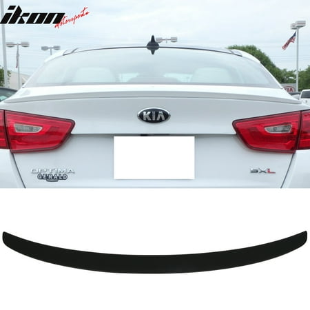 Lip Mount Spoiler - Matte Black! Fits 14-15 Optima K5 Aero Parts Factory Flush Mount Trunk Spoiler