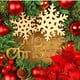 thumbnail image 5 of Ganfancp Snowflake Christmas Door Hanger Christmas Ball Rattan Decoration Holiday Christmas Office Wall Wedding Or Decoration Liquidación 1X Guirnalda Navideña de Copos de Nieve, 5 of 7