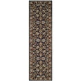thumbnail image 1 of Safavieh Blossom Collection BLM219A Handmade Navy Premium Wool Runner (2'3" x 8'), 1 of 8