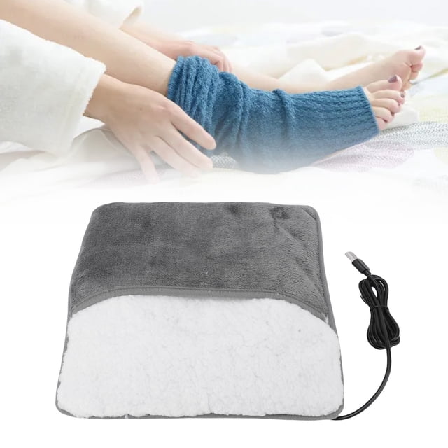 Almohadilla Calefactora Eléctrica Para Pies, Almohadilla Calefactora Para Pies De Lana Alimentada Por USB, Sin Agua Para Abdomen, Cintura Y Manos