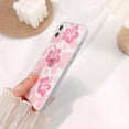 thumbnail image 5 of Compatible for iPhone 12 Case Cute Clear Hibiscus Flower Floral Aesthetic Printed Design for Girls Women Soft TPU Shockproof Protective Girly for iPhone 12-White, 5 of 13
