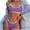 Purple, variant on Feancey Bikini Sets for Women Colorblock High Waist Bikinis 2 Piece Teen Girls Casual Tummy Control Swimsuits Cute Soft Tankini Bathing Suits Novelty Gifts Yellow XL