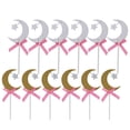 thumbnail image 5 of Cake Topper,12Pcs Cake Insert Golden Moon Star Cake Topper Party Decoration Remarkable Clarity, 5 of 5