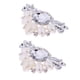 thumbnail image 1 of 2x Triángulo de Perlas de de Imitación de Cristal Fiesta Nupcial Clip de Zapato Bricolaje Artesanía Sombrero Decoración Baoblaze clips de zapato de diamantes de imitación de cristal, 1 of 8