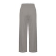 thumbnail image 5 of Plus Size Women’s Yoga Pants Elastic High Waist Casual Sweat Pants Side Split Relaxed Fits Workout Trousers with Pockets, 5 of 7