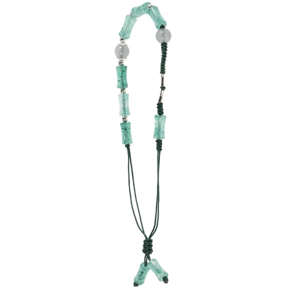 KHBUAB Traditional Handbraided Green Bracelet with Beaded ng and Adjustable Comfortable Fit