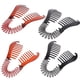thumbnail image 2 of 4 pinzas de plástico para el pelo de plátano, soporte para coleta, peine para el pelo, accesorios para mujeres y niñas (negro, café), 2 of 6