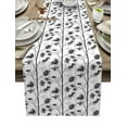 thumbnail image 2 of Plant Bamboo Black White Table Runner Home Wedding Table Flag Mat Table Centerpieces Decoration Party Dining Long Tablecloth, 2 of 5