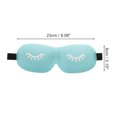 thumbnail image 2 of Unique Bargains 1 Pc Eyelash Pattern 3D Eye Mask for Rest for Travel Polyester Sponge Blue, 2 of 4