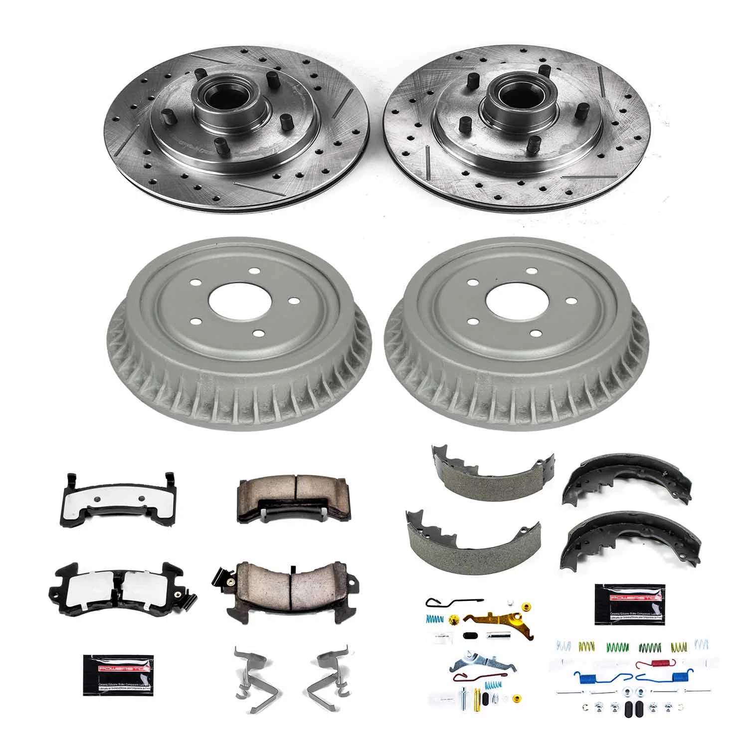 Power Stop Front and Rear Z36 Truck & Tow Brake Drum Kit K15054DK-36