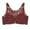 Brown, variant on Women Floral Secrets Comfort Rose Bra,Front Closure Lace Comfy No Wire Bras,Plus Size Rose Push-up Bra Red 40