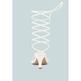 thumbnail image 6 of DORITA White Kitten Heel Lace Up Sandal, 6 of 9