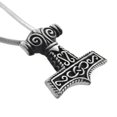 thumbnail image 2 of Viking Thor's Hammer Pewter Pendant Necklace with 20" Snake Chain, 2 of 2