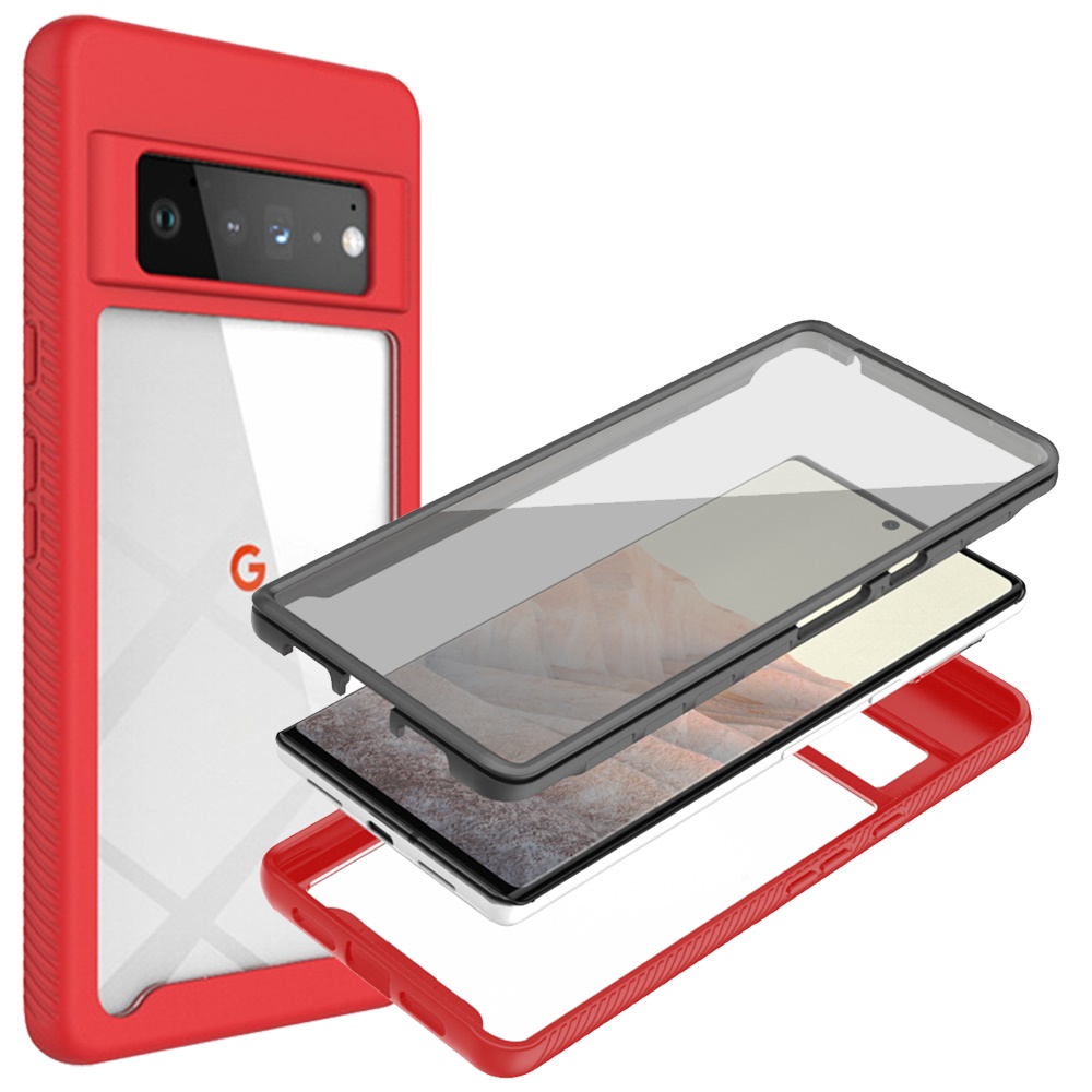 Phone Case for Google Pixel 6 Hybrid 360° Full Body Protective with