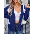 thumbnail image 4 of Michellecmm  Women Knit Sweaters Casual Cute Crochet Flower Button up Cardigans, 4 of 9