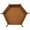 Brown, variant on Visland Dice Tray PU Leather Dice Trays Folding Hexagon Dice Holder Tray for Dice Games Like RPG, DND and Other Table Games