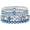Blue, variant on Soleilie Beaded Pearl Stretch Bracelet Silver Stackable Crystal BeaSoleilie Bracelets Trendy Costume Jewelry Mothers Day Gifts for Women