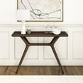 thumbnail image 2 of Plank+Beam Verso Console Table, 46 Inch Solid Wood Modern Sofa Table, Narrow Entryway Table for Hallway, Behind the Couch, Living Room, Foyer, Walnut, 2 of 8