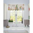 thumbnail image 2 of Easter Valance for Windows Gnome Tulip Curtains Valances Loads of Love Floral Rod Pocket Valance Window Treatments Spring Holiday Short Curtains for Kitchen Living Room Bedroom Bathroom 54x18 Inch, 2 of 6
