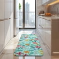 thumbnail image 4 of Pioneer Flower Floral Print Pattern Kitchen Rug Mat,Kitchen Runner Rugs Non Skid Washable,Decorative Kitchen Floor Mats for Kitchen,Sink,Laundry,17"x47.2", 4 of 7