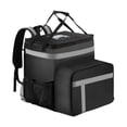 thumbnail image 1 of Mochila de entrega de alimentos Bolsa de transporte de transporte Aislamiento Aislamiento Bolsa de pizzas con aislamiento aislada de fugas, 1 of 9