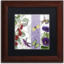 Trademark Fine Art "Cherry Picked I" Canvas Art by Color Bakery Black Matte, Wood Frame