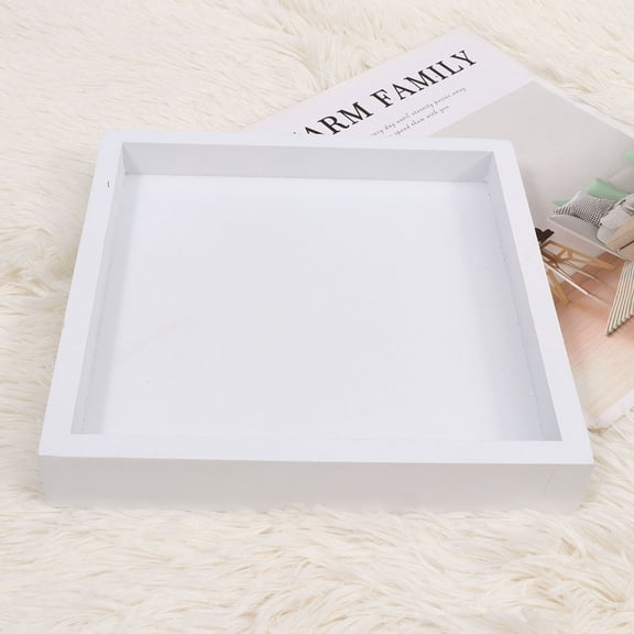 Milisten White Plastic Planting Tray for Flowerpots, Thickened Design, 1 Pack Garden Starter Tray