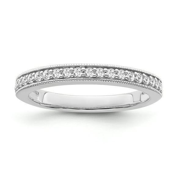 ARAIYA FINE JEWELRY Sterling Silver Diamond Band Ring (1/5 cttw, I-J Color, I2 Clarity), Size 7