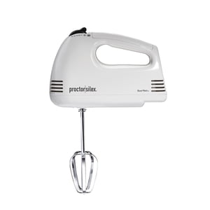 Proctor Silex 5-Speed Electric Hand Mixer, White