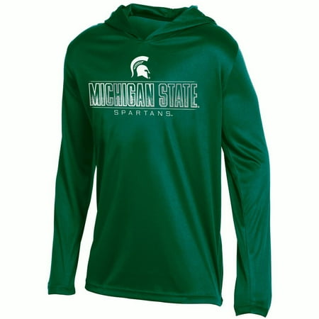 Youth Russell Green Michigan State Spartans V-Neck Pullover Hoodie