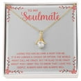 thumbnail image 2 of To My Soulmate Loving You Has Become a Must Alluring Ribbon Necklace Message Card, 2 of 7