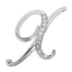 thumbnail image 2 of Broches para mujer, nuevo conjunto de personalidad con broche de diamantes, broche de 26 letras en inglés, un broche, 2 of 3
