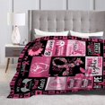 thumbnail image 4 of Breast Cancer Awareness Blanket Breast Cancer Survivor Gifts for Women Cancer Throw Blankets Fight Cancer Gift for Chemo Patients Friends Colleagues 50x60 in, 4 of 6