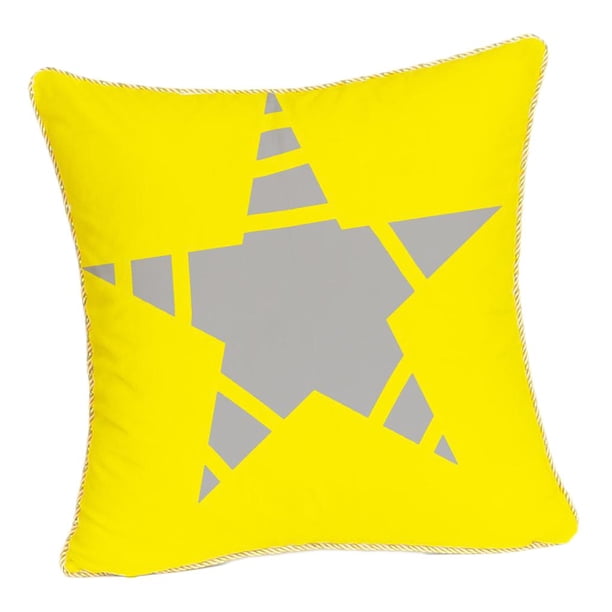 de almohada de con adornos dorados de cojín cuadradas 18 "x18" + cremallera Estrella Macarena Fundas de almohada con cremallera
