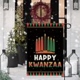 thumbnail image 3 of Happy Kwanzaa Garden Flag 12.5x18 Double Sided Vertical Kinara Candles Celebrates African Americans Heritage Farmhouse Yard Flag Outdoor Decor, 3 of 6