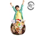 thumbnail image 3 of Animal Art Storage Toy Bag Chair, Rowan Branches Along Fir Spruce Tree Leaves and Owls Nocturnal Birds, Stuffed Animal Organizer Washable Bag, Large Size, Brown and Multicolor, by Ambesonne, 3 of 3
