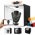 thumbnail image 1 of Photo Light Box ///// Photo Studio Lightbox with CRI> Light Beads. Dimmable Shooting Tent Kit with and Warm Light. Color Backdrops Photo Booth for Photog, 1 of 7