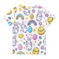 thumbnail image 5 of YABCSAZ Toddler Boy Girl Easter Shirt Summer Casual Loose T Shirts Crewneck Short Sleeve Bunny Outfits Kids Digger Eggs Hunt Tops Cotton Tee Top Blouses Size 11 T, 5 of 7