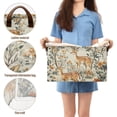 thumbnail image 5 of Yayeee Foldable Storage Basket for Shelves with Handles Set of 2 Waterproof Cloth Bins, Deer Pattern, 5 of 7