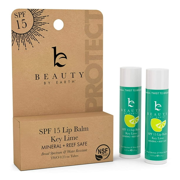 SPF Lip Balm SPF 15 Reef Safe Lip Sunscreen, Natural & Organic Lip