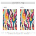 thumbnail image 3 of Abstract Drops Line Pattern Garden Flag House Banner 28" x 40" Double Sided Outdoor Yard Decoration, 3 of 6