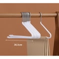 thumbnail image 5 of 10pcs Trousers Pants Hangers Non Slip Coating Slim Space Saving Open Ended, 5 of 20