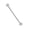 Clear, variant on Industrial Barbell 14GA with Epoxy Coated Ferido Balls (Sold Individually)