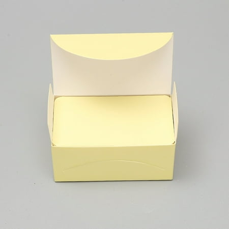 

Leeten 100pcs Diy Message Writing Card Multi-purpose Thickened Thank You Card for School Home Office Yellow