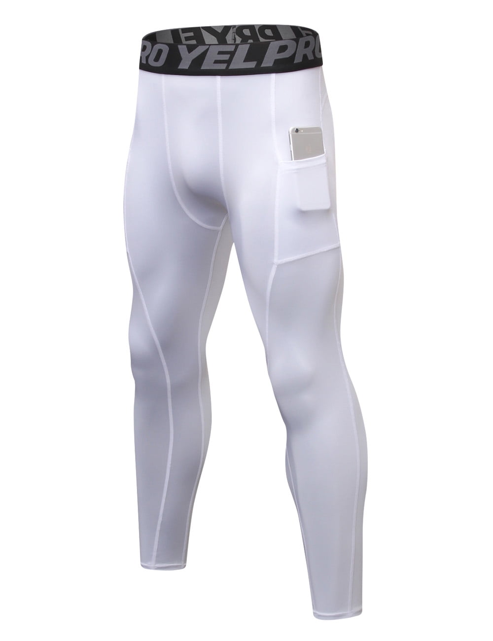 TOPTIE Mens Compression Tights Pants Cool Dry Sports Base Layer Running Leggings 