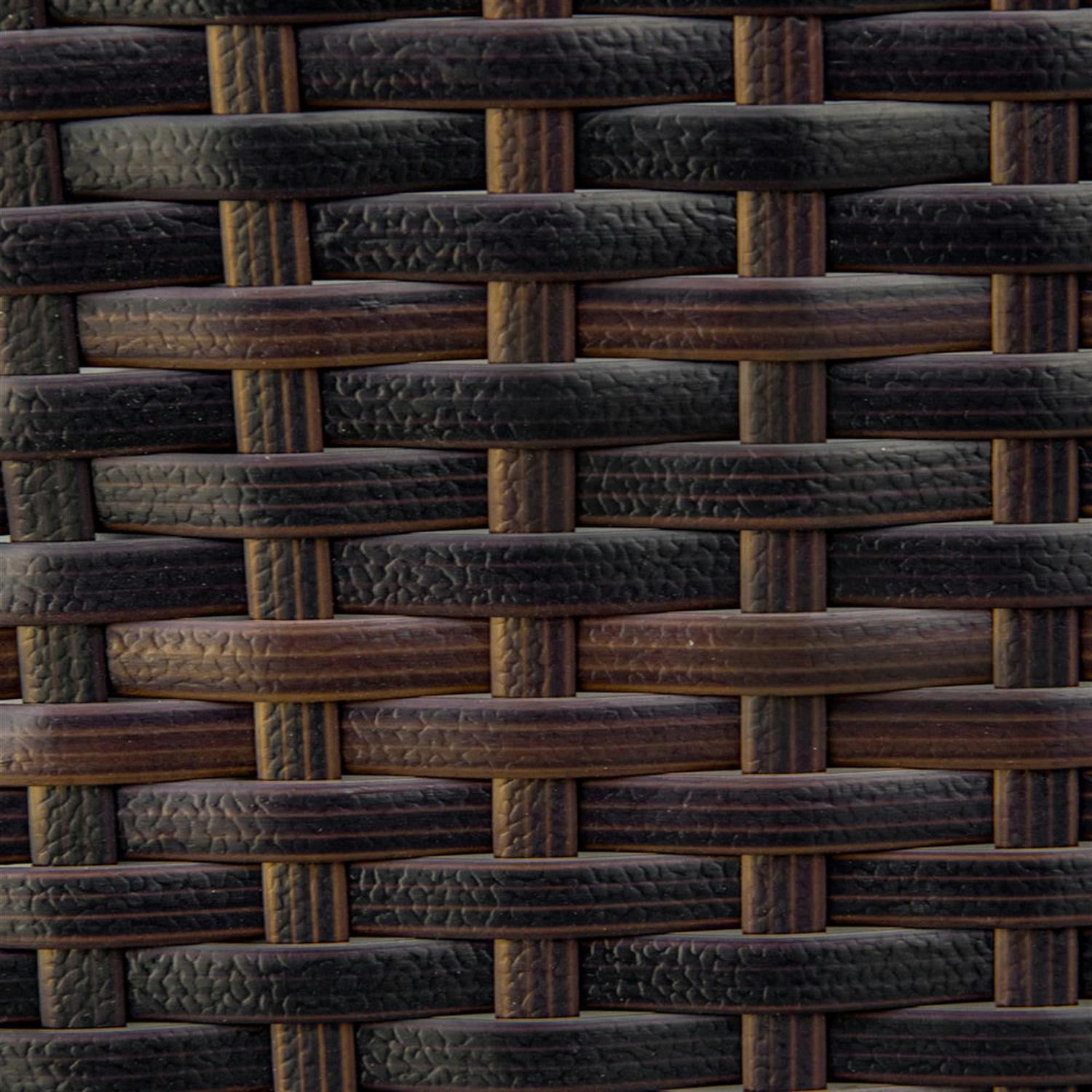 Demi Bonn Outdoor PE Rattan Wicker Recliner with Soft Pillow, Garden Relaxing Swing Chair, Durable Lounge Seat Furniture for Patio, Garden, White