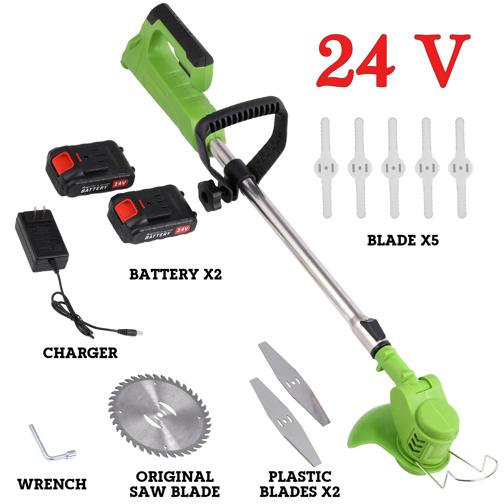 ALING Cordless Weed Eater Electric Weed Lawn Eater Edger Grass String